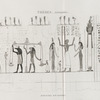 Thèbes. Hypogées. Manuscrit sur papyrus.