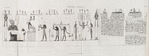Thèbes. Hypogées. Manuscrit sur papyrus.