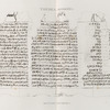 Thèbes. Hypogées. Manuscrit sur papyrus.