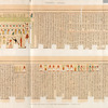 Thèbes. Hypogées. Manuscrit sur papyrus en caractères hiéroglyphiques. Première partie.