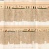 Thèbes. Hypogées. Manuscrit sur papyrus en caractères hiéroglyphiques. Quatrième partie.