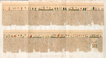 Thèbes. Hypogées. Manuscrit sur papyrus en caractères hiéroglyphiques. Quatrième partie.