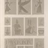 Thèbes. Bybân el-Molouk [Bîbân al-Mulûk]. 1-6.10-15. Peintures receuillies dans le 5-e tombeau des rois à l'est; 4.7-9. Autres peintures des tombeaux.