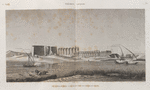 Thèbes. Louqsor [Luxor]. Vue générale prise d'une île en face des ruines du palais.