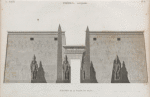 Thèbes. Louqsor [Luxor]. Élévation de la façade du palais.