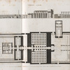 Thèbes. Karnak. 1-3. Plan, coupe générale et élévation du palais; 4. Plan d'un petit temple près de l'enceinte du palais.