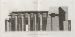 Thèbes. Karnak. 1-3. Deuxième partie de la coupe longitudinale du palais.