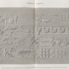 Thèbes. Karnak. Bas-reliefs sculptés dans le couloir environnant les appartemens de granit du palais.