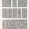 Thèbes. Karnak. Divers bas-reliefs sculptés dans l'intérieur du palais et dans les édifices du sud.