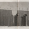 Thèbes. Karnak. Vue perspective du palais prise de l'intérieur de la cour du côté de l'ouest.