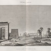 Thèbes. Karnak. Vue de la porte et des temples du sud.