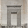 Thèbes. Karnak. Élévation pespective de la porte du sud.