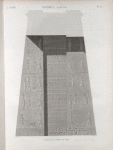 Thèbes. Karnak. Coupe de la porte du sud.