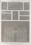 Thèbes. Karnak. 1-6. Inscriptions gravées sur la terrasse du Grand Temple du sud; 7-9. Frise et bas-reliefs du Grand Temple du sud.