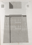 Denderah [Dandara] (Tentyris). Plan, coupe et détail de la porte du nord.