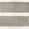 Denderah [Dandara] (Tentyris). Zodiaque sculpté au plafond du portique du Grand Temple.