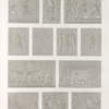 Denderah [Dandara] (Tentyris). Divers bas-reliefs dessinés dans l'appartement du Zodiaque et dans les temples.