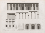 Abydus [Abydos]. Plan, élévation et coupes de palais.