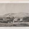 Syout [Asyût] (Lycopolis). Vue de la montagne et des hypogées prise à l'extrémité de la ville du côté de l'ouest.