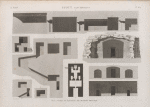Syout [Asyût] (Lycopolis). Plan, coupes et élévation de l'hypogée principal.