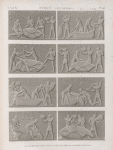 Syout [Asyût] (Lycopolis). Bas-reliefs recueillis dans la salle du fond de l'hypogée principal.