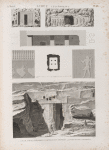 Syout [Asyût] (Lycopolis). 1-8. Plan, coupe, élévation et détails d'un hypogée; 9.10. Vues de deux hypogées.