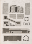 Syout [Asyût] (Lycopolis). Plans, coupes, élévation et détails de divers hypogées.