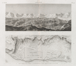 Antinoë [Antinoöpolis]. 1. Plan général des environs; 2. Vue des ruines de la ville, prise du côté du sud-ouest.