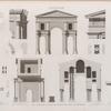 Antinoë [Antinoöpolis]. Plan, élévation, coupes et détails de l'arc de triumphe.