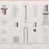 Antinoë [Antinoöpolis]. 1-9. Élévation et détails de la colonne d'Alexandre Sévère; 10-15. Détails d'architecture de divers monumens; 16.17. Plan et coupe de l'hippodrome; 18. Plan d'une partie de la rue principale.