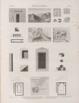 Heptanomide. 1. Plan de Cusae [El-Qusiya]; 2-6. Antiquités de Meylâouy et des environs; 7-10. Deyr au nord d'Antinoé; 11-13. Deyr Abou-Fâneh; 14-20. Plan et détails de Tehné [El-Tahahneh]; 21. Vue d'Ouâdy el-Teyr.