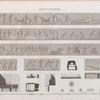 Heptanomide. 1-10. Plans et détails d'un hypogée d'architecture dorique, situé à Saouâdeh [Sawada]; 11-19. Plan, bas-reliefs et détails d'un hypogée et d'une carrière au midi de Saouâdeh [Sawada].