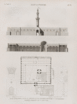Alexandrie [Alexandria]. Plan, élévation, coupe et détails d'une ancienne basilique, vulgairement nommée Mosquée de St. Athanase.