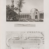 Alexandrie [Alexandria]. 1. Vue intérieure d'une ancienne basilique, vulgairement nommée Mosquée de St. Athanase; 2.3. Plan et coupe d'un stade situé au sud-ouest de la colonne dite de  Pompée.