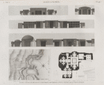 Alexandrie [Alexandria]. Plan, coupes et détails d'un monument souterrein, situé à l'ouest de la ville antique.