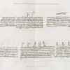 Papyrus, hiéroglyphes, inscriptions et médailles. Manuscrit sur papyrus.
