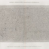 Papyrus, hiéroglyphes, inscriptions et médailles. Pierre trouvée à Rosette, (partie intermédiaire, en langue égyptienne vulgaire).