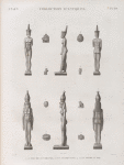 Collection d'antiques. 1-6. Figures en bronze; 7.8. en serpentine; 9-14. en terre cuite.