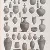 Collection d'antiques. Vases en terre cuite, trouvés à Thèbes, Éléphantine, Alexandrie, Denderah, Saqqârah, Antinoë et autres endroits.