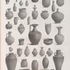 Collection d'antiques. Vases en terre cuite, trouvés à Thèbes, Éléphantine, Alexandrie, Denderah, Saqqârah, Antinoë et autres endroits.