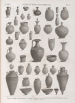Collection d'antiques. Vases en terre cuite, trouvés à Thèbes, Éléphantine, Alexandrie, Denderah, Saqqârah, Antinoë et autres endroits.