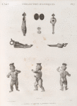 Collection d'antiques. 1-7. Lampes en bronze; 8.9. Pierres gravées.