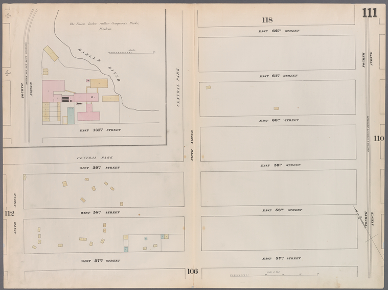 Map bounded by East 62nd Street, Fourth Avenue, East 57th Street, West ...