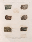 Minéralogie. Arabie Pétrée (Mont Sinaï, Mont Horeb). 1.2. Sinaïtes; 3.4. Roches granitiques; 5. Granit orbiculaire; 6. Roche quartzeuse herborisée.