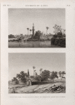 Environs du Kaire [Cairo]. 1. Vue de Vieux Kaire; 2. Vue d'un santon ou Tombeau de Cheykh et de l'aqueduc de la Citadelle.