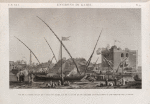 Environs du Kaire [Cairo]. 1. Vue de la prise d'eau du canal du Kaire, et de la fête qu'on célèbre annuellement à l'ouverture de la digue.