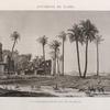 Environs du Kaire [Cairo]. Vue d'une mosquée ruinée dans l'île de Roudah [el-Rôda].
