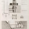 Île de Roudah [el-Rôda]. 1. Plan général du meqyâs ou nilomètre; 2. Plan du puits; 3. Coupe du nilomètre; 4-6. Détails de la colonne.