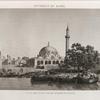 Environs du Kaire [Cairo]. Vue du port et de la grande mosquée de Boulâq.