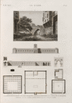 Le Kaire [Cairo]. 1-4. Plan de plusieurs grandes mosquées; 5-8. Plan, élévations et coupe de la mosquée appellée Gâma' el-Dâher; 9. Ponts situés sur le canal du Kaire.